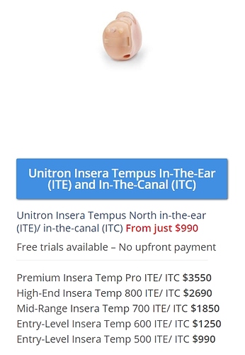 Unitron Insera prices
