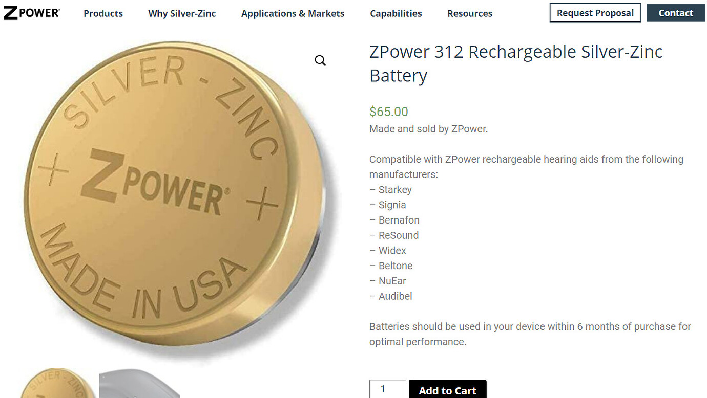 Is there an alternative rechargeable battery for Oticon Opn ZPower