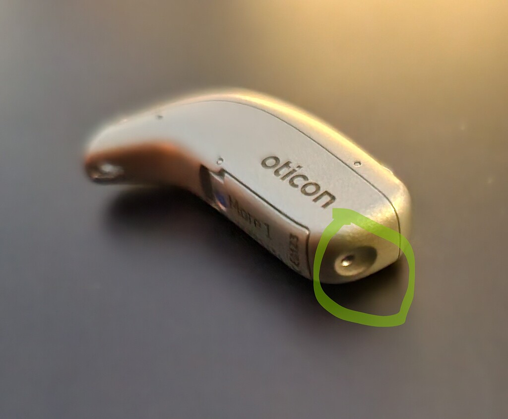 Opening Oticon More Rechargeable Battery Door Hearing Aid Forum