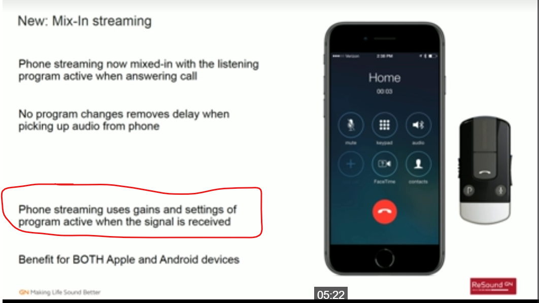 resound app program changes to phone program