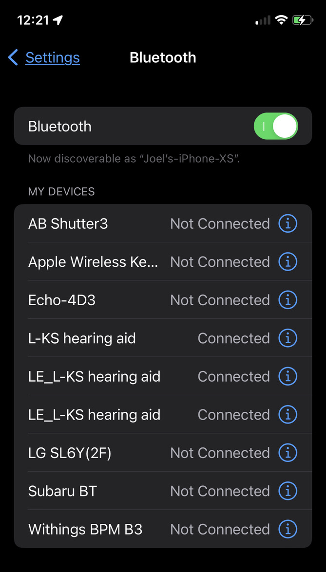 Easy Line Remote app internal error on iPhone with KS10 Hearing Aids