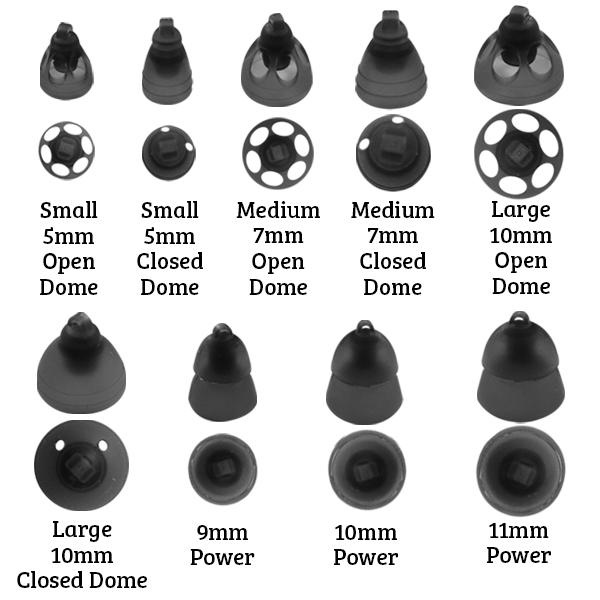 Dome sizes and HA brand dome interchangebility Hearing Aids